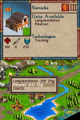 Age of Empires illustré sur DS 
