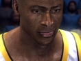 NBA Live 2006 : un joueur en sueur