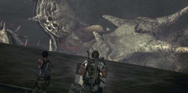 Zoom sur le boss aquatique de Resident Evil 5