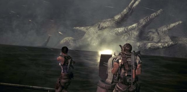 Zoom sur le boss aquatique de Resident Evil 5