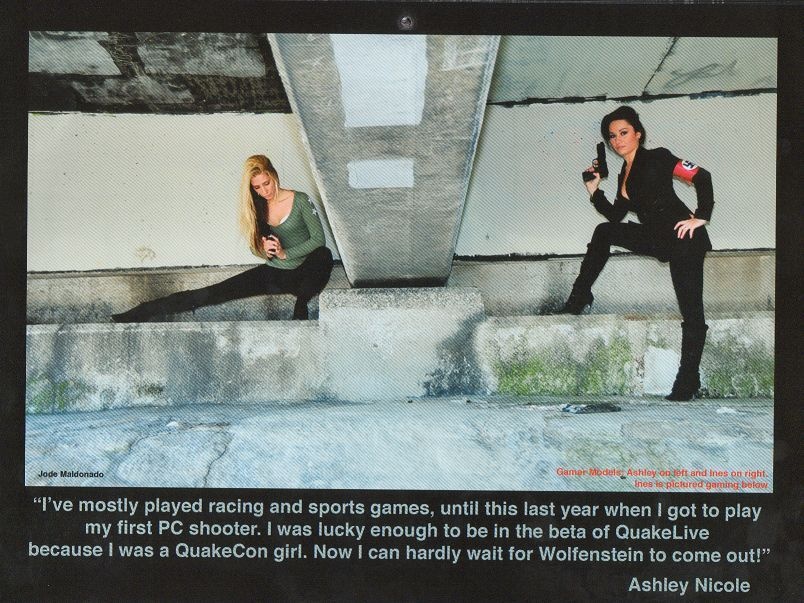 Booth babes in a calendar