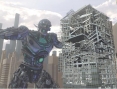 Superman affronte un robot