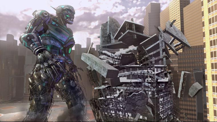 Superman affronte un robot