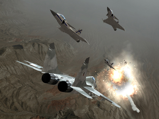 Ace Combat Zero dans les airs