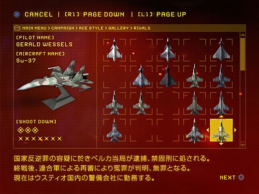 Ace Combat Zero en images
