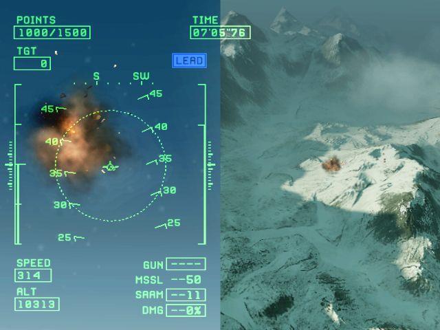 Ace Combat Zero en écran splitté