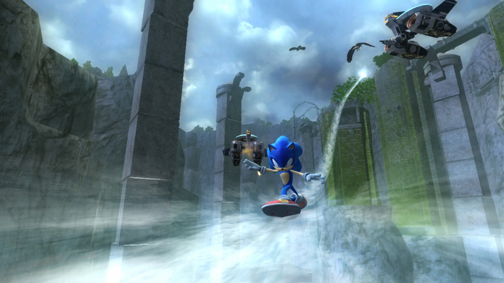 Sonic s'affiche à l'écran