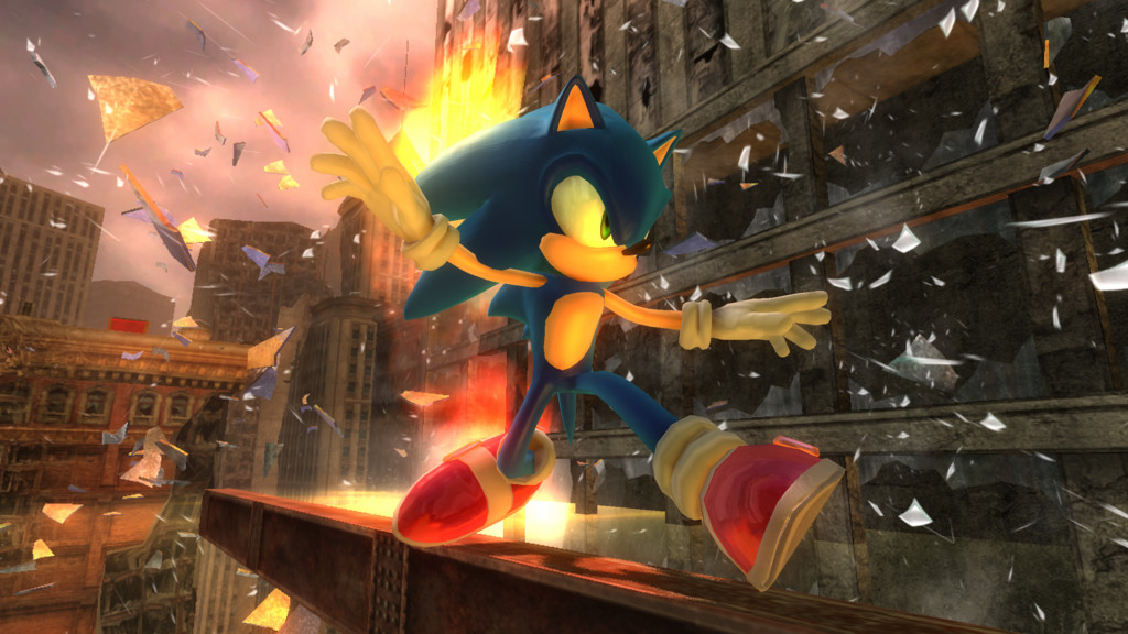 Sonic s'affiche à l'écran