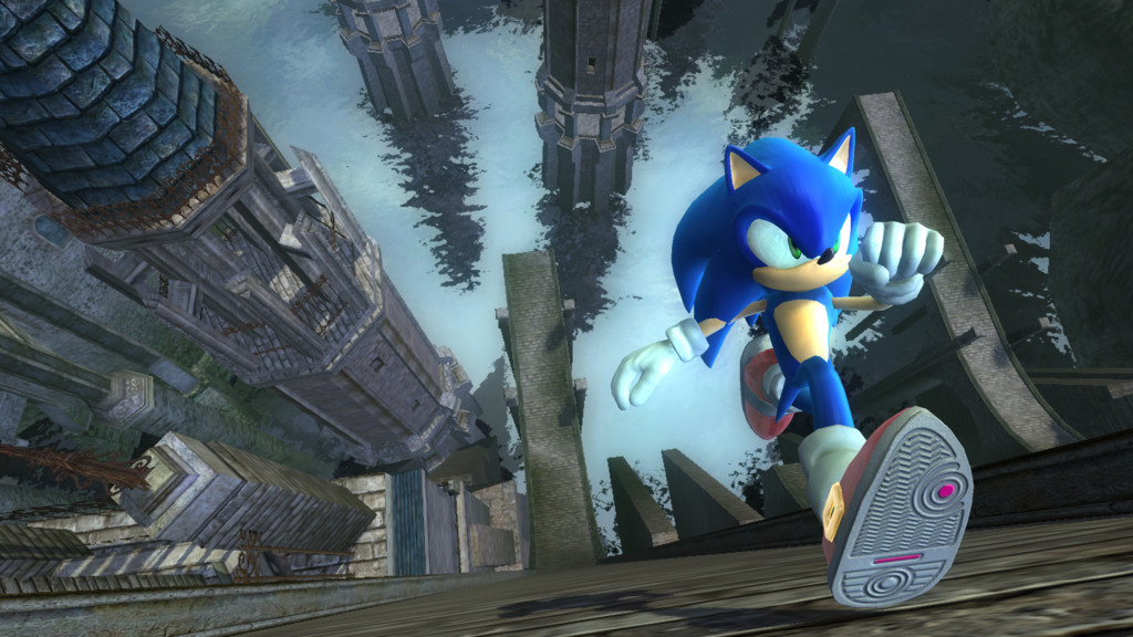Sonic s'affiche à l'écran