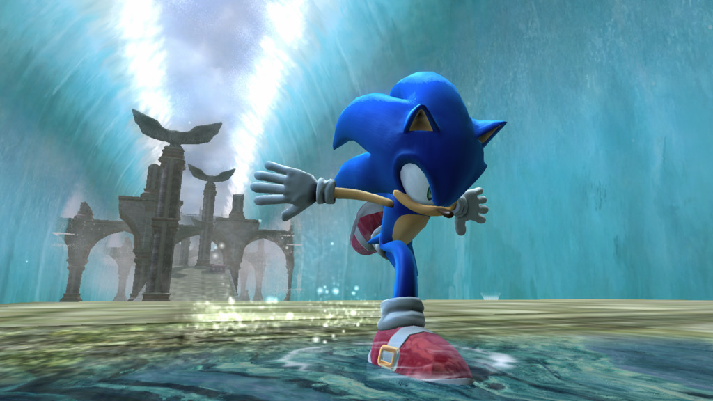 Sonic s'affiche à l'écran