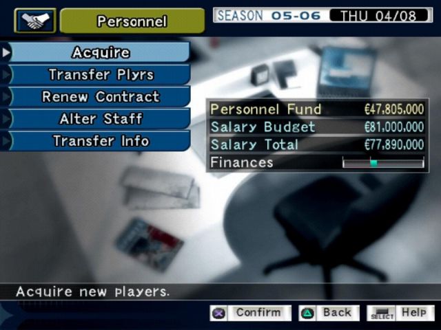 PES Management : premiers visuels