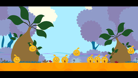 LocoRoco roule sur PSP