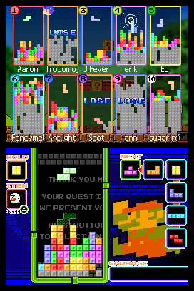 Tetris arrive sur Nintendo DS