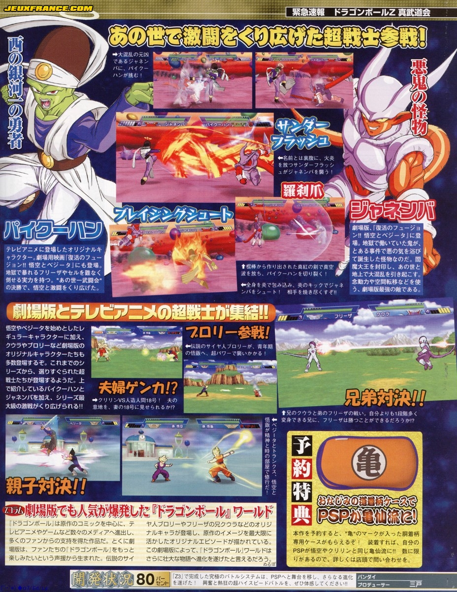 Dragon Ball Z : Shin Budokai en images