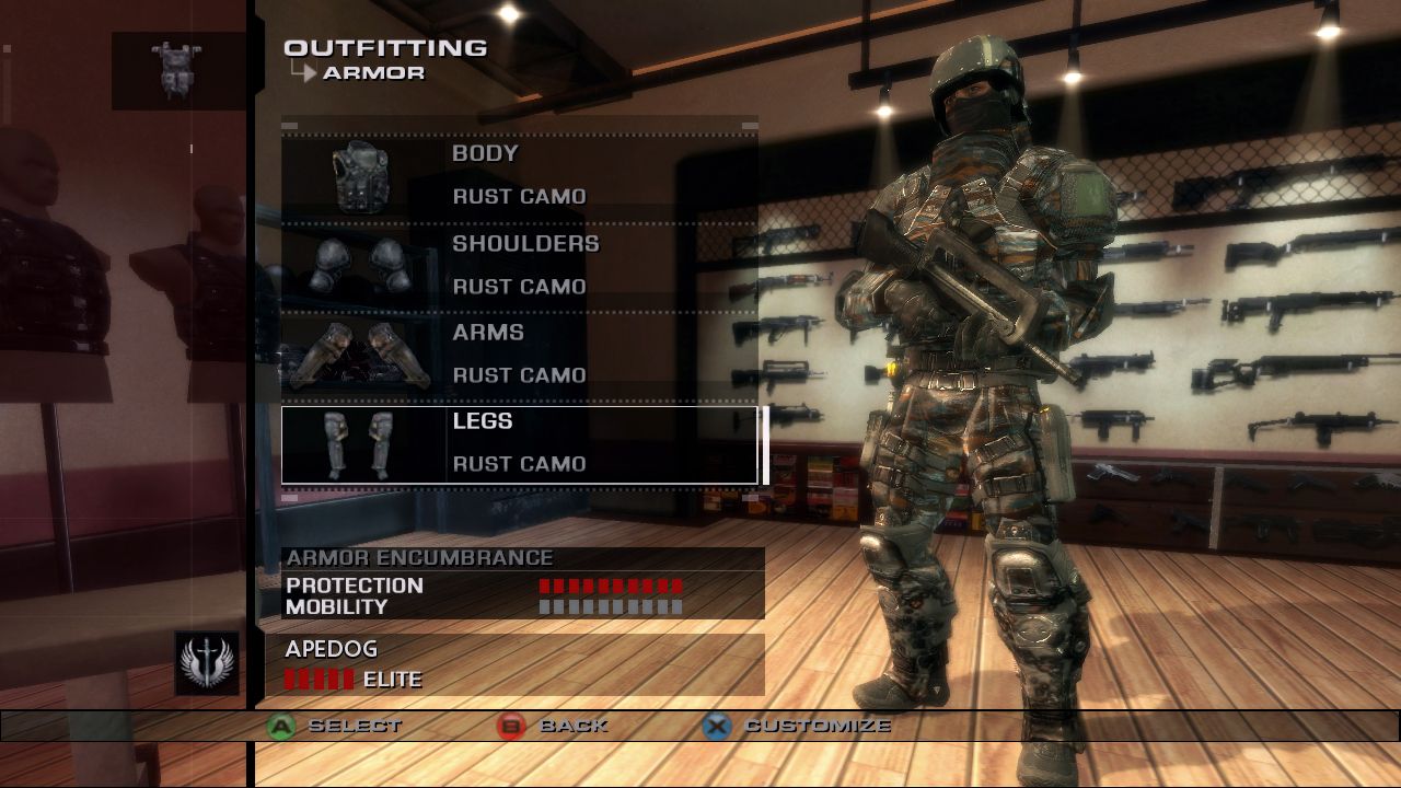 Rainbow Six Vegas sur la caméra