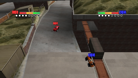 MicroMachines V4, images PSP