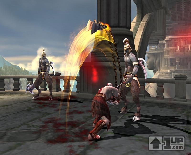 Kratos en pleine action