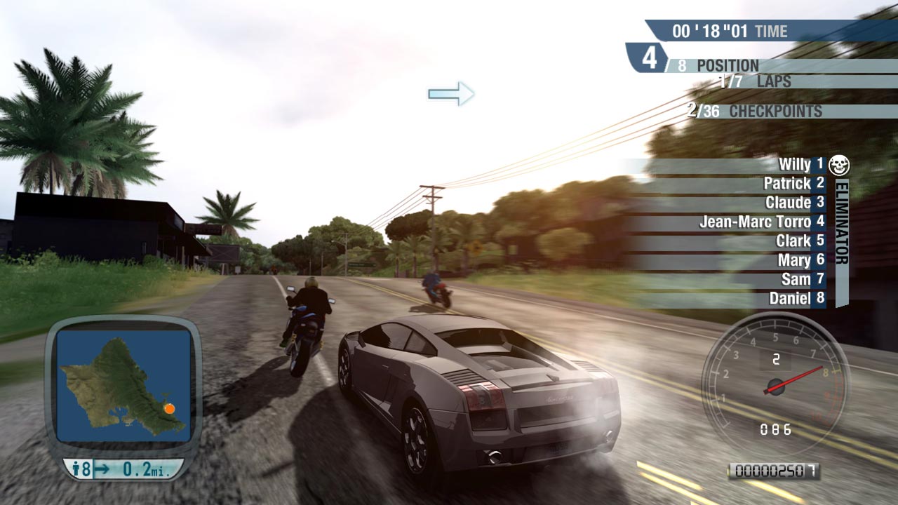 Test Drive Unlimited sur la route