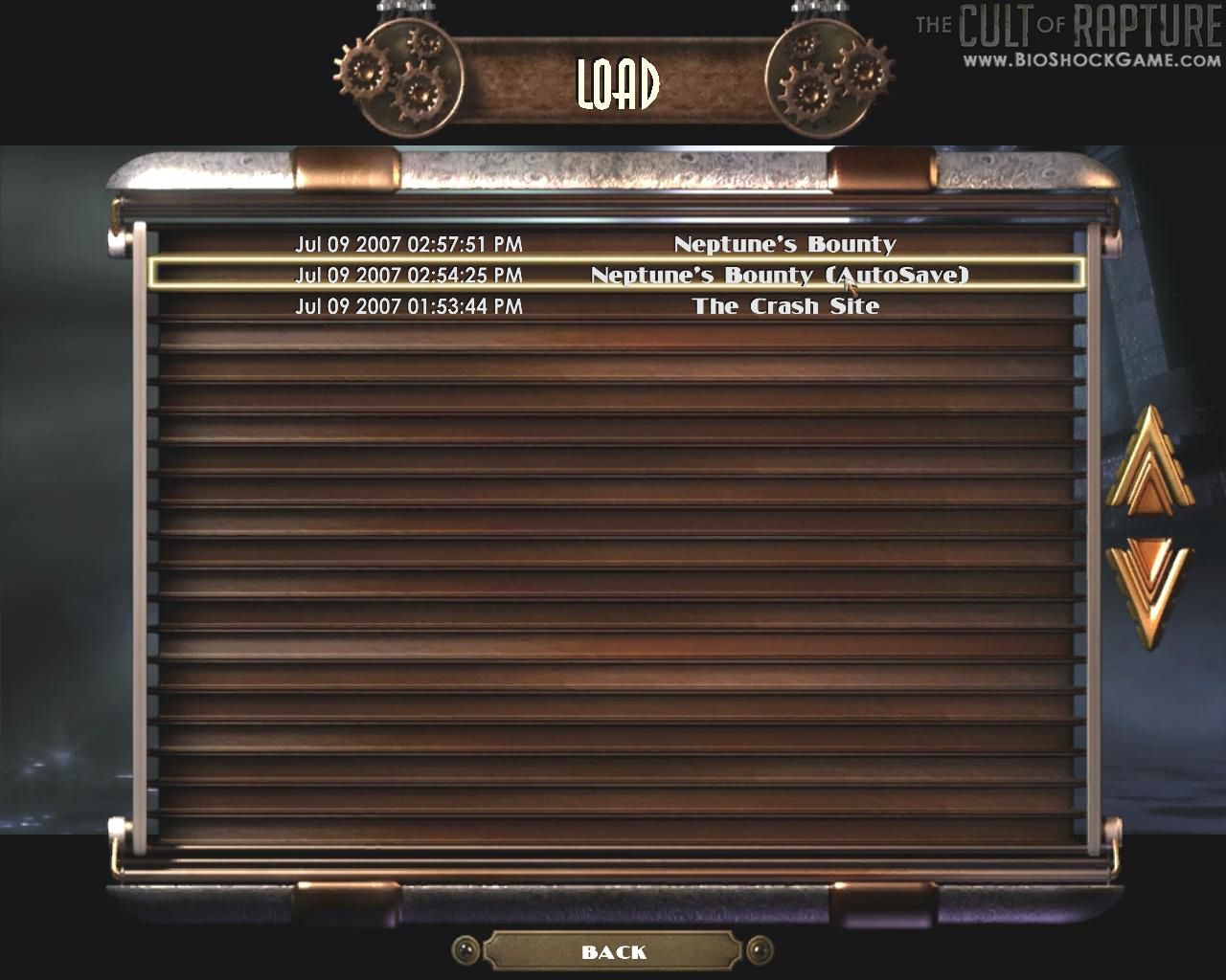 Bioshock : l'interface en images