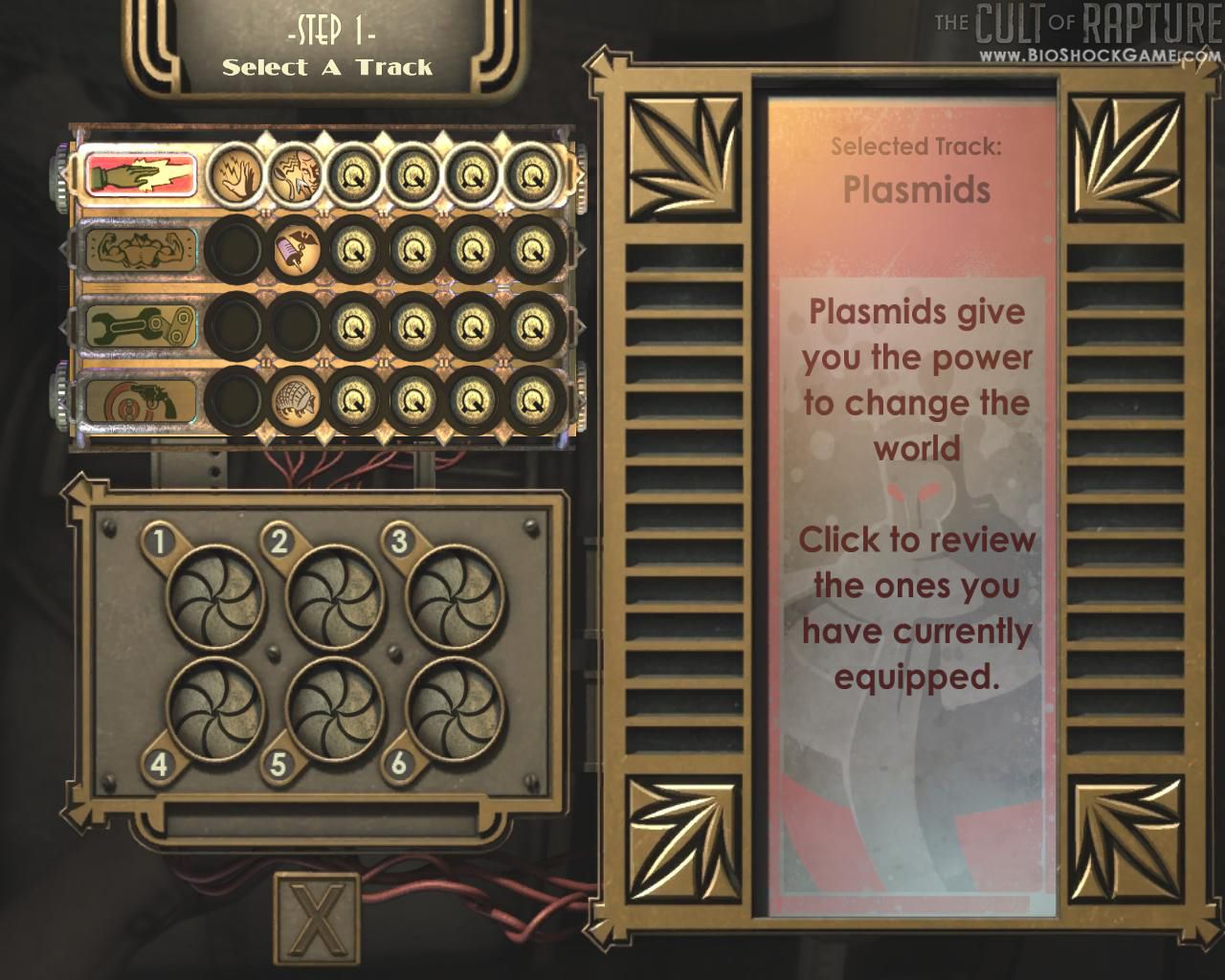 Bioshock : l'interface en images