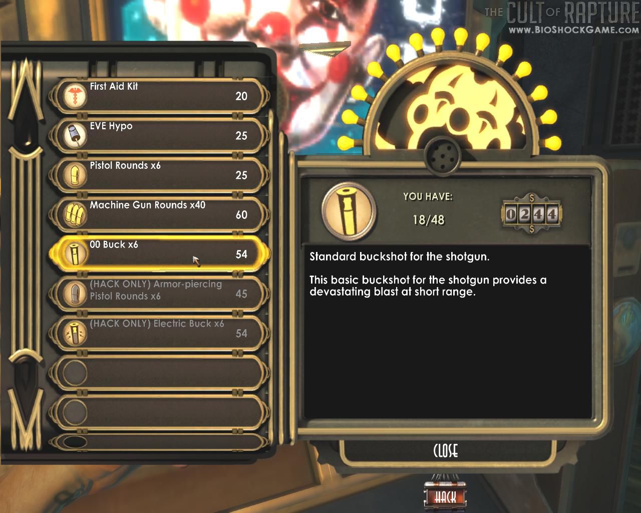 Bioshock : l'interface en images