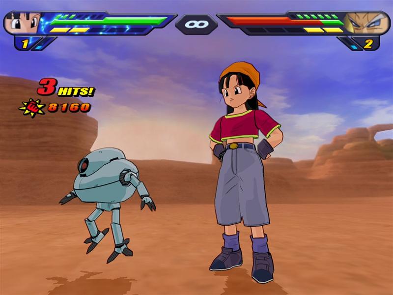Pan se la donne dans DBZ Tenkaichi 2