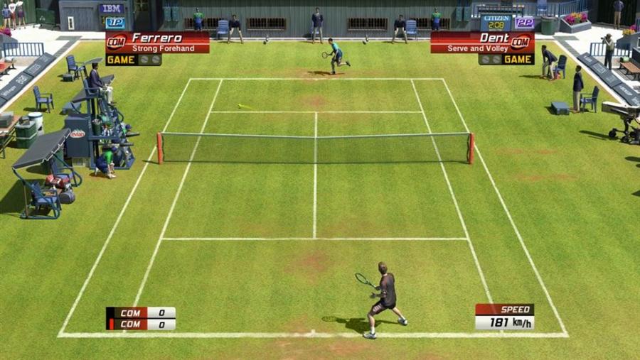 Virtua Tennis 3 glisse sur le gazon