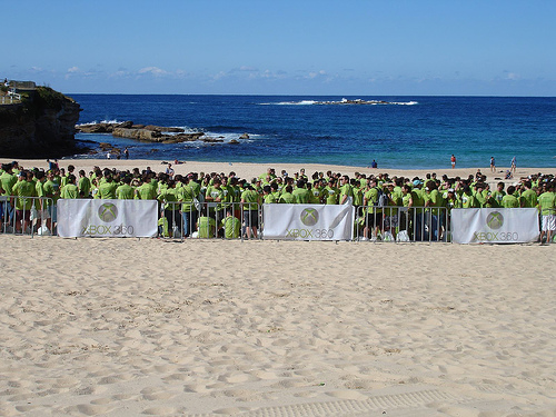 Des ballons à eau Xbox 360 en Australie