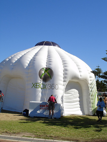 Des ballons à eau Xbox 360 en Australie