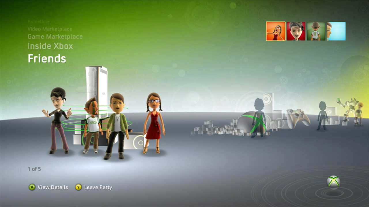 Nouvelle Expérience Xbox : nouveaux thèmes et chaine amis