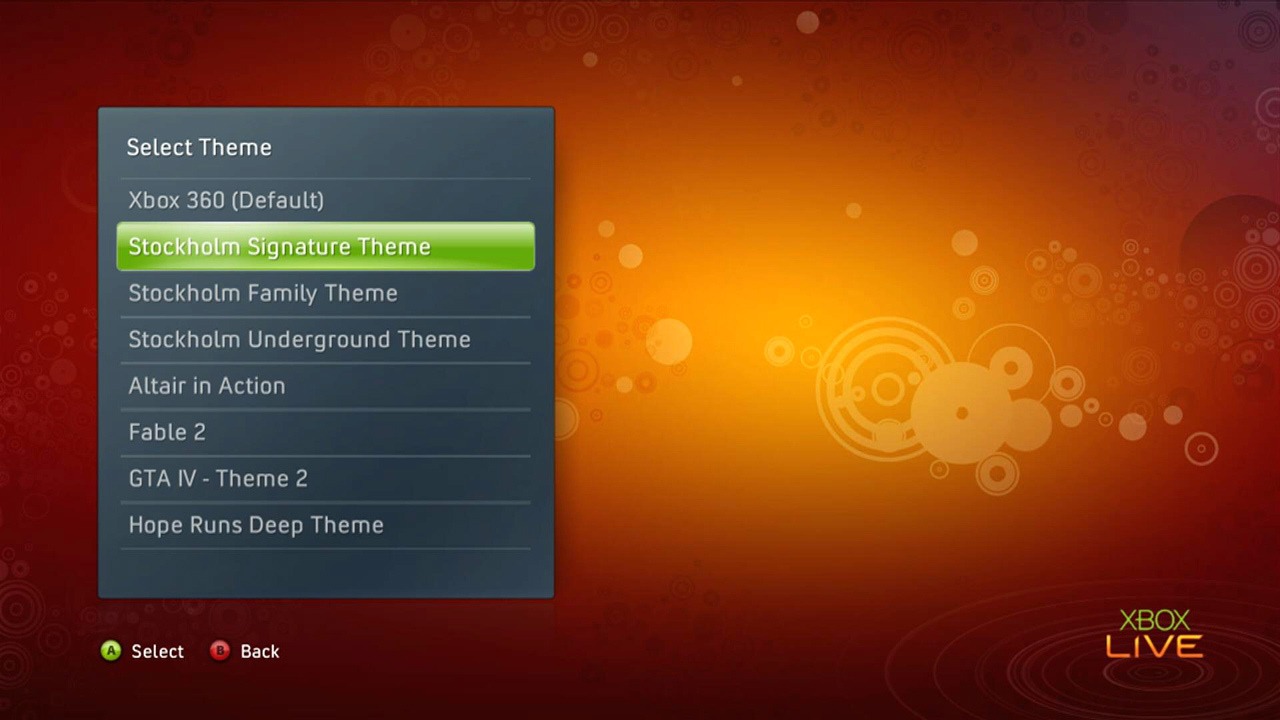 Nouvelle Expérience Xbox : nouveaux thèmes et chaine amis