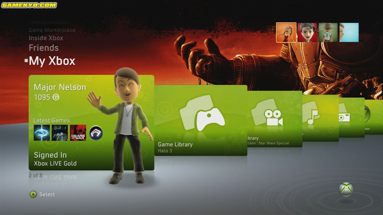 Screens of the new Xbox experience