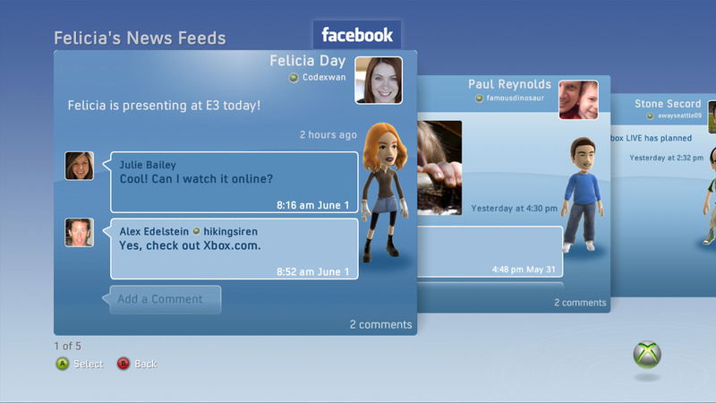 Twitter & Facebook on Xbox Live