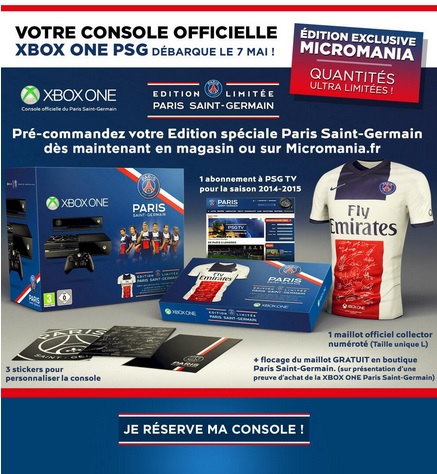 Unboxing de la Xbox One spéciale PSG