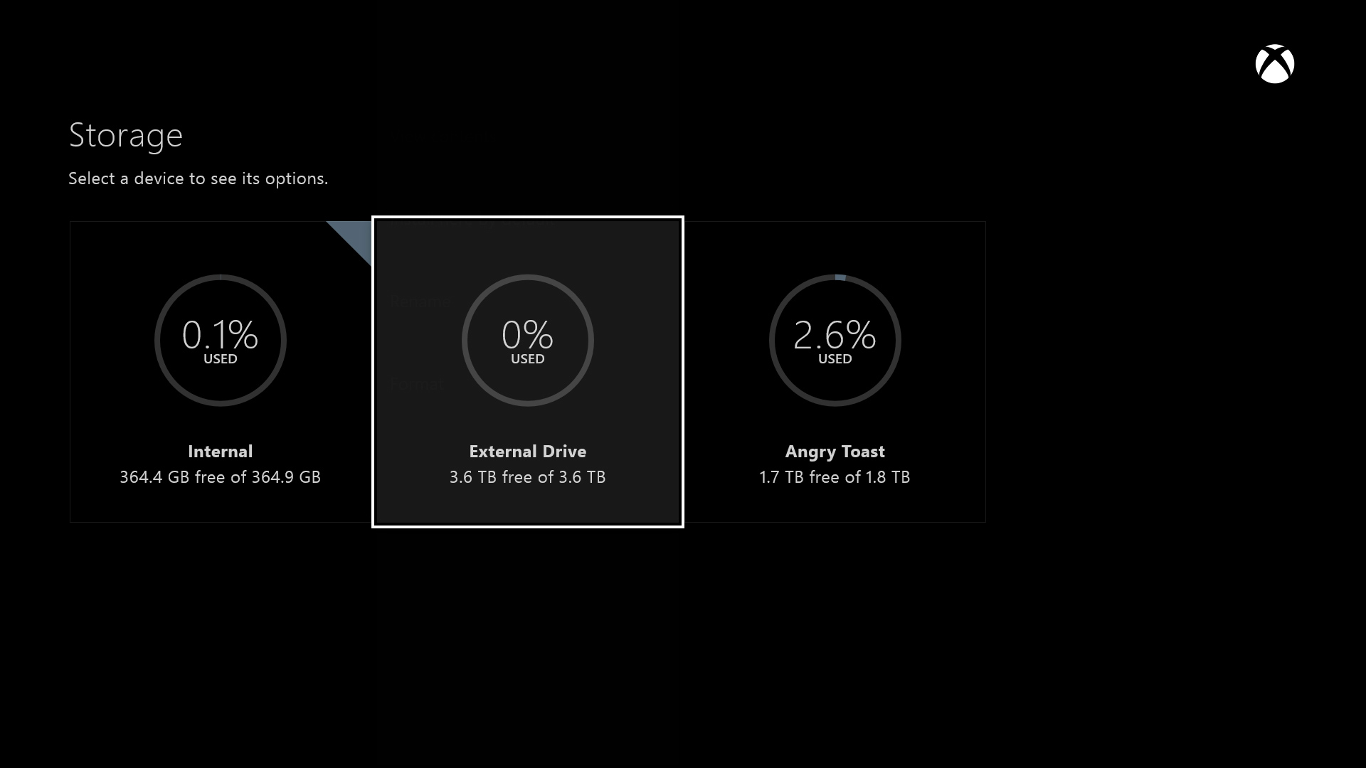 Xbox One : le stockage externe pour juin