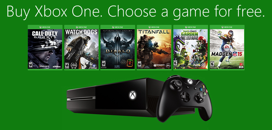 USA : un jeu offert pour chaque Xbox One vendue