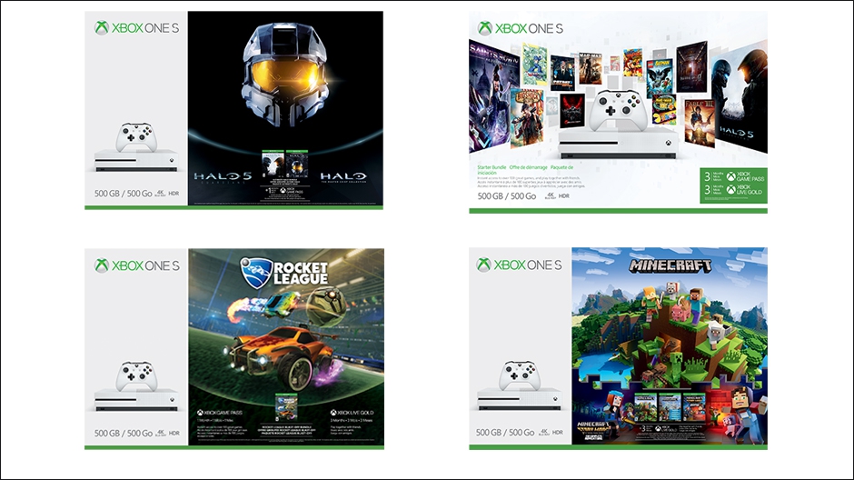 Xbox One S : quatre bundles de plus