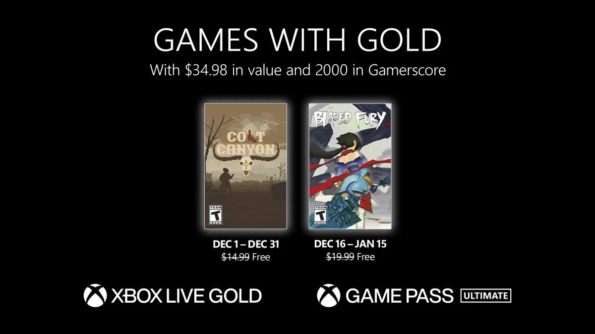 Games with Gold : le programme de décembre