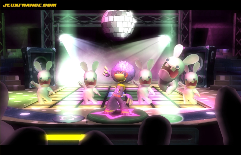 Rayman Raving Rabbids dans la cage