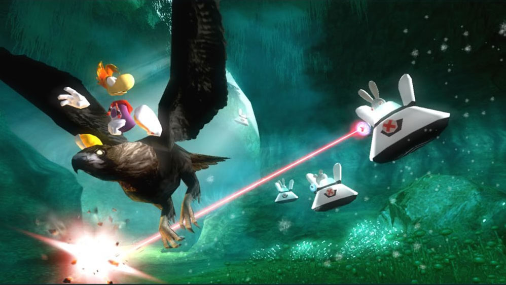 Rayman Raving Rabbids en action