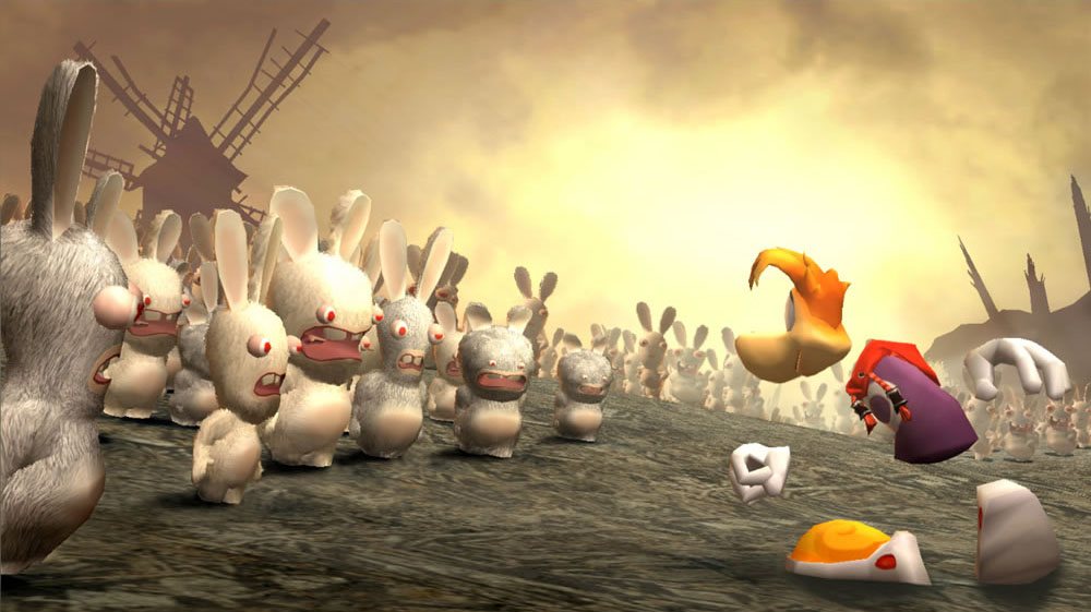Rayman Raving Rabbids en action