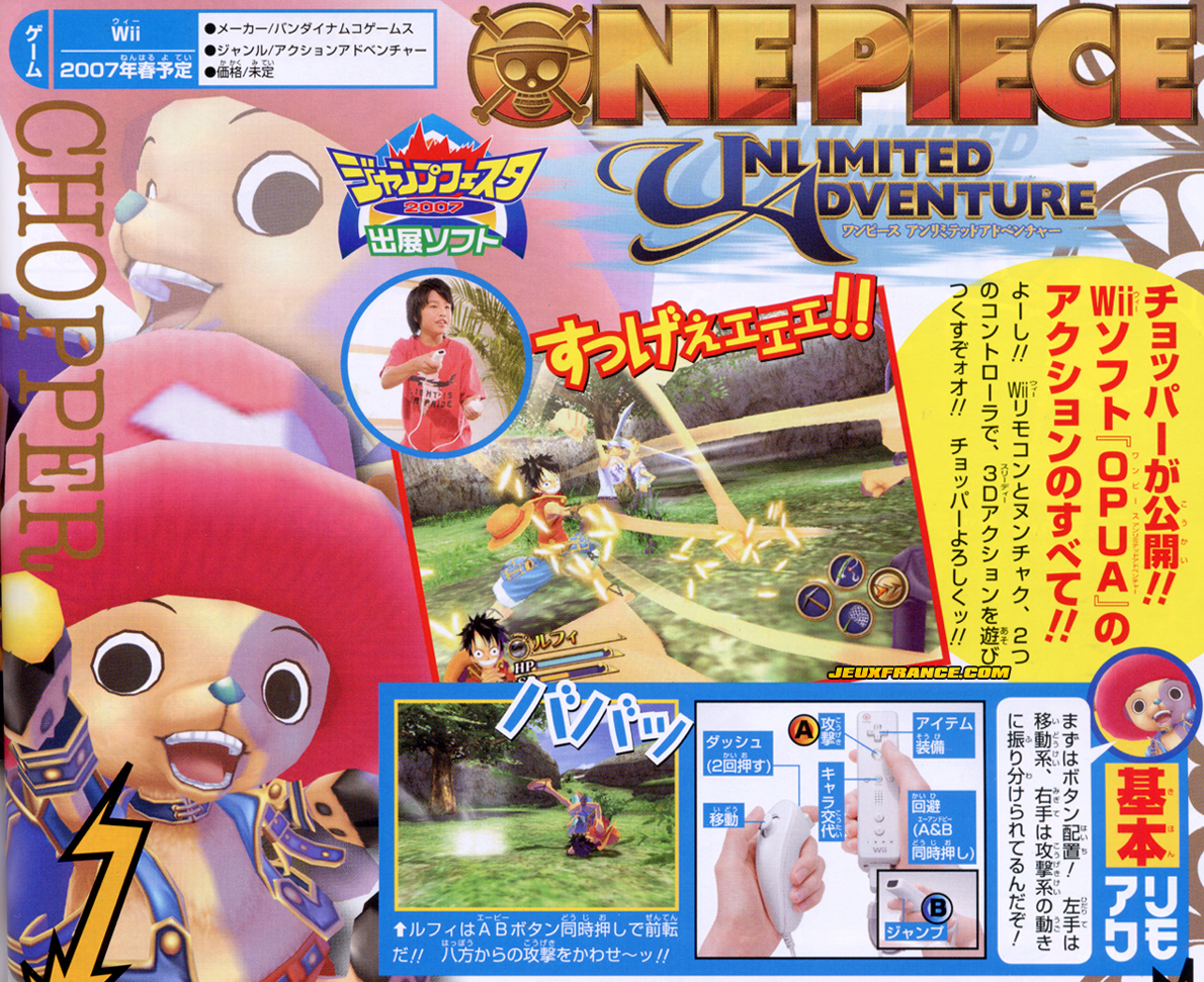 One Piece se précise sur Wii