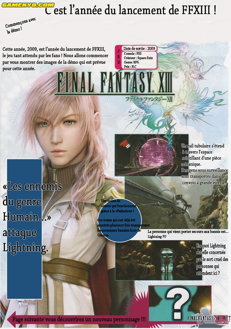 Scans de Final Fanstasy XIII (traduits)