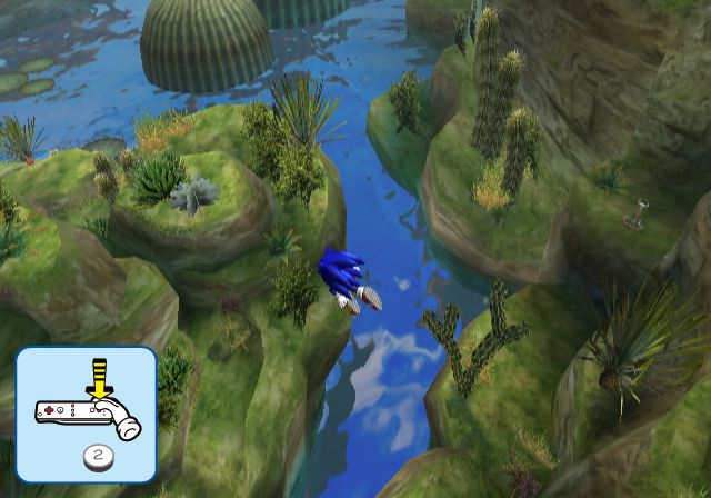 Sonic déboule en images