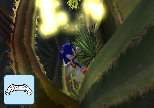 Sonic déboule en images