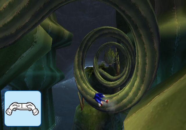 Sonic déboule en images