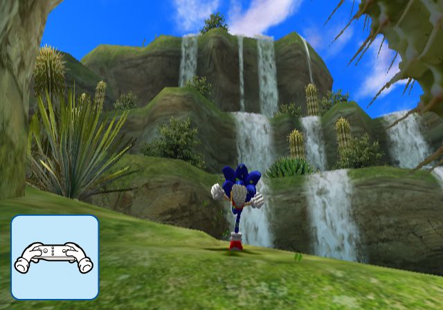 Sonic déboule en images