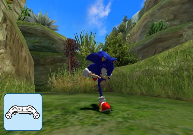 Sonic déboule en images