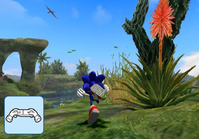 Sonic déboule en images