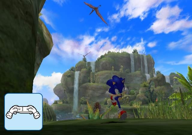 Sonic déboule en images